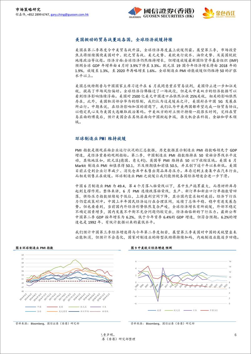 《港股第三季投资策略报告：第三季先震荡收集，后大幅涨高-20190715-国信证券（香港）-16页》 - 第7页预览图