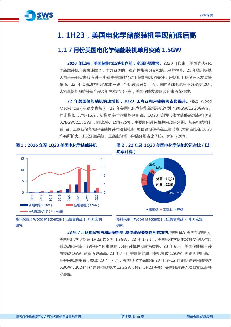 《电力设备行业海外储能行业系列跟踪之一：拥抱积极变化，美国储能顺潮而上-20230905-申万宏源-28页》 - 第7页预览图