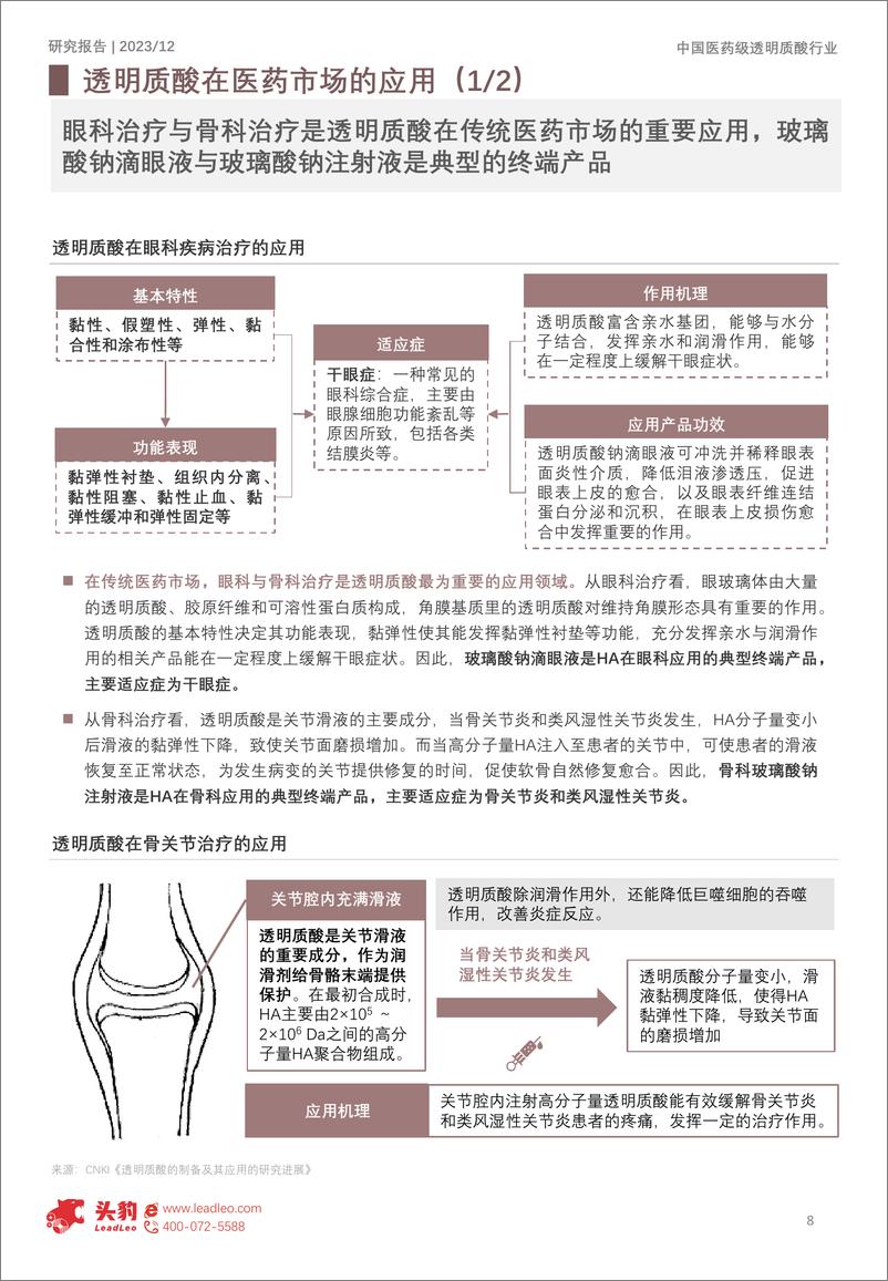 《2023年中国医药级透明质酸行业概览-市场规模超100亿-医疗与消费双轮驱动前景可期-头豹研究院》 - 第8页预览图