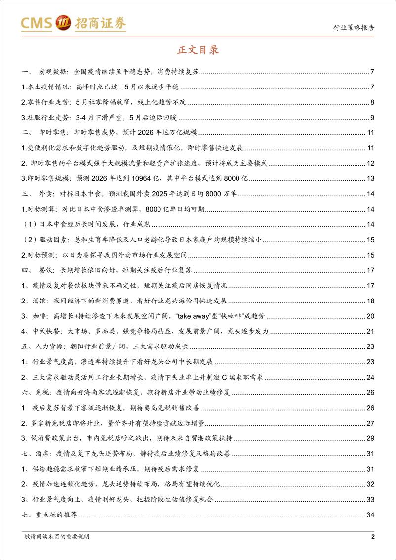 《商业行业2022年中期投资策略：疫情至暗时刻已过，积极关注复苏受益子行业-20220619-招商证券-37页》 - 第3页预览图