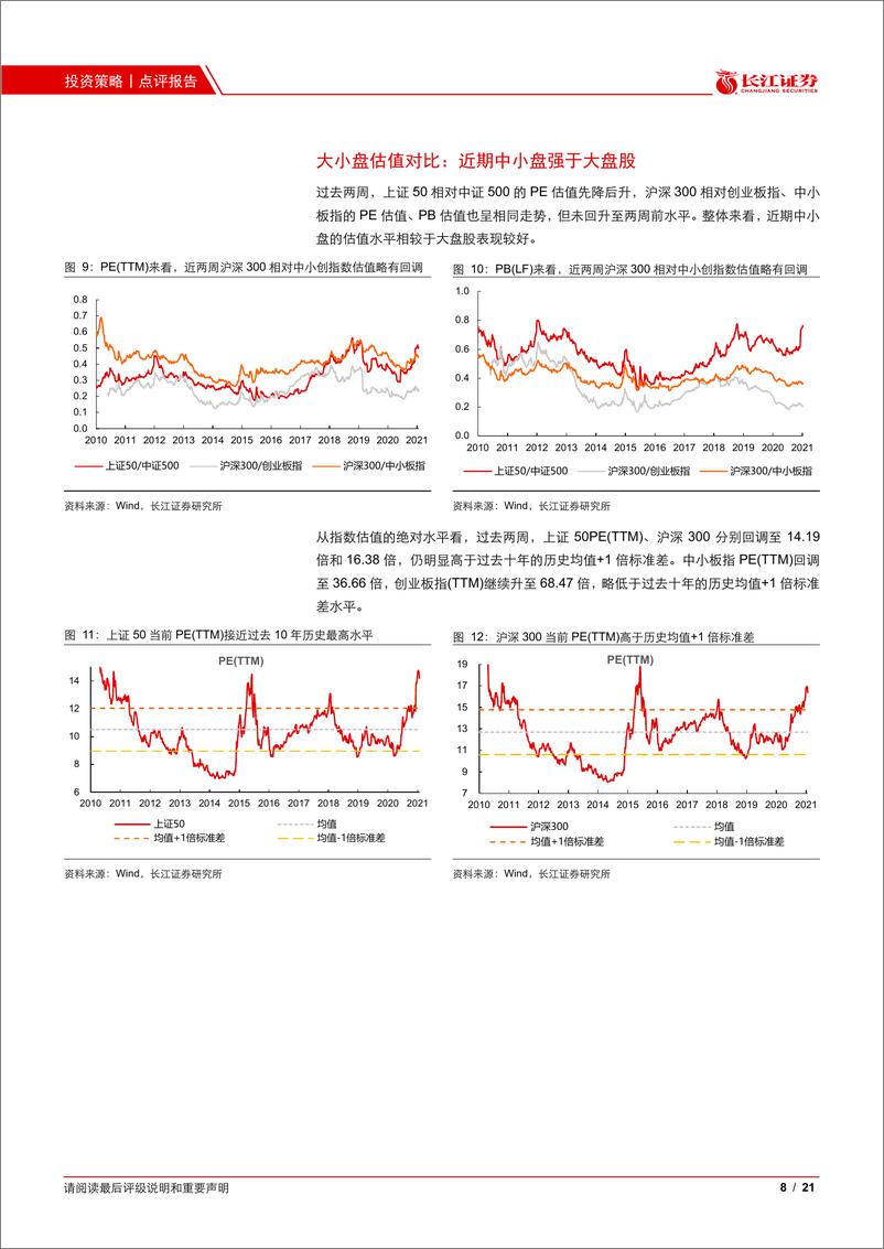 《估值跟踪（三）：估值雷达第三期，重视中游制造业绩的超预期-20210204-长江证券-21页》 - 第8页预览图