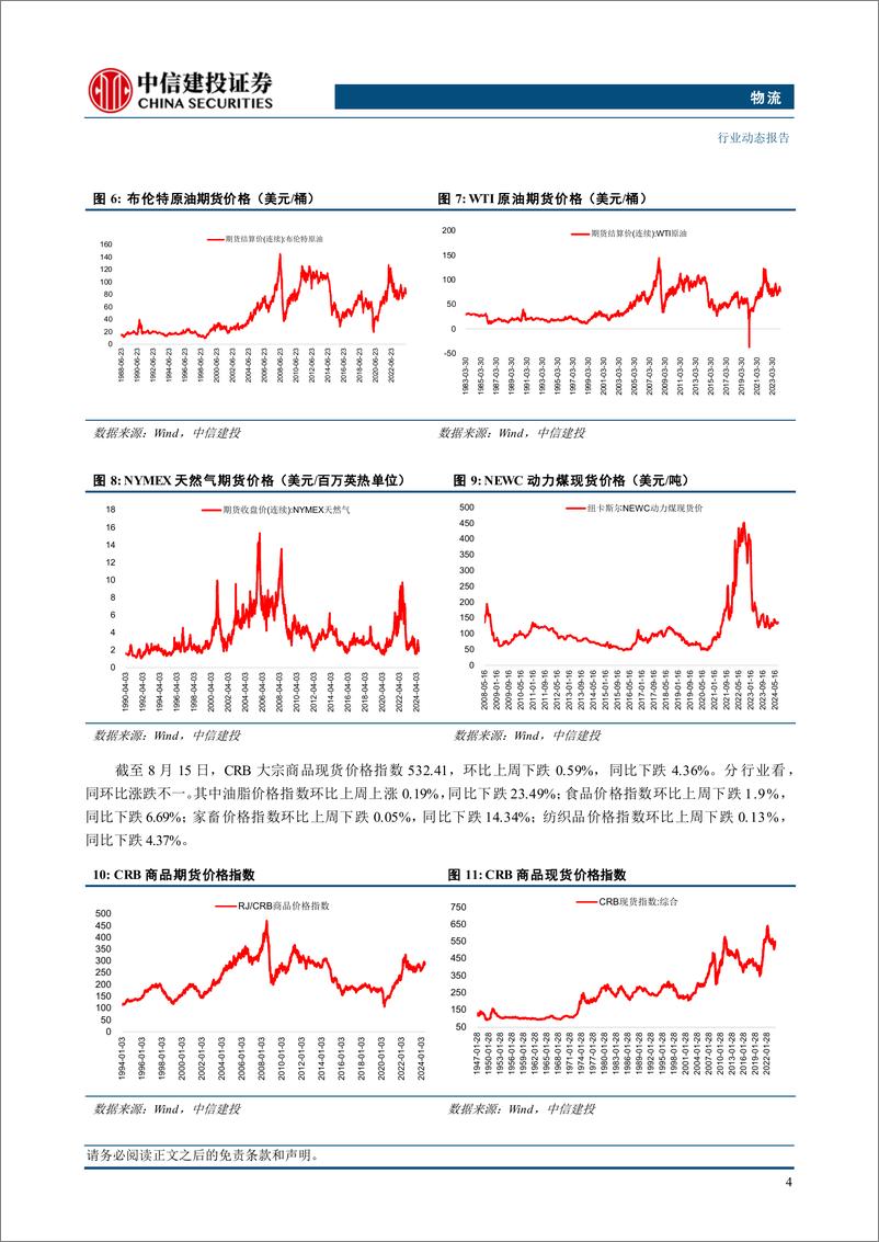 《物流行业动态：国际原油和天然气价格回暖，动力煤市场弱稳运行-240819-中信建投-16页》 - 第7页预览图