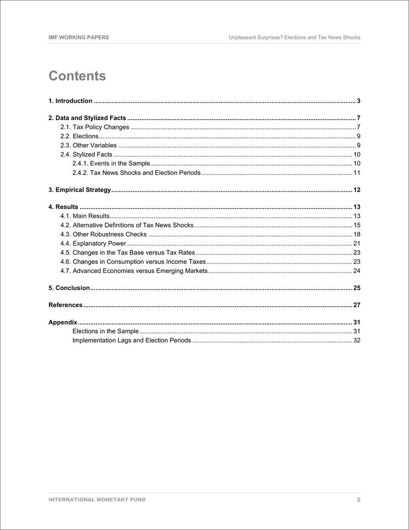 《IMF-令人不快的惊喜？选举与税务新闻冲击（英）-2023.6-35页》 - 第5页预览图