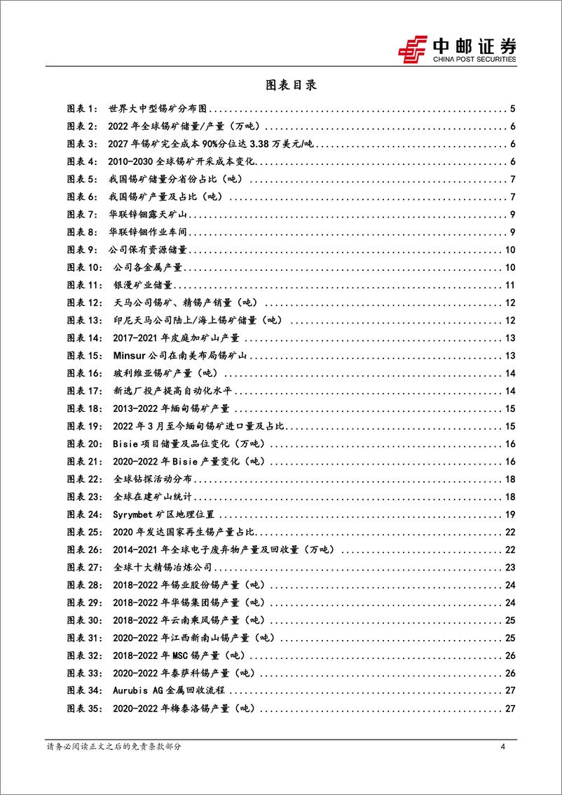 《有色金属行业深度报告：全球锡行业供给大观-20230625-中邮证券-29页》 - 第5页预览图