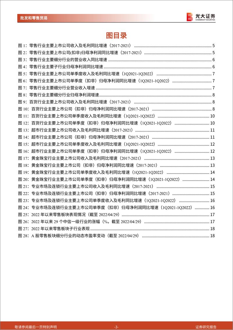 《商贸零售行业2021年年报及2022年一季报总结：疫情反复影响恢复进程，关注低估值高股息百货个股-20220501-光大证券-21页》 - 第4页预览图