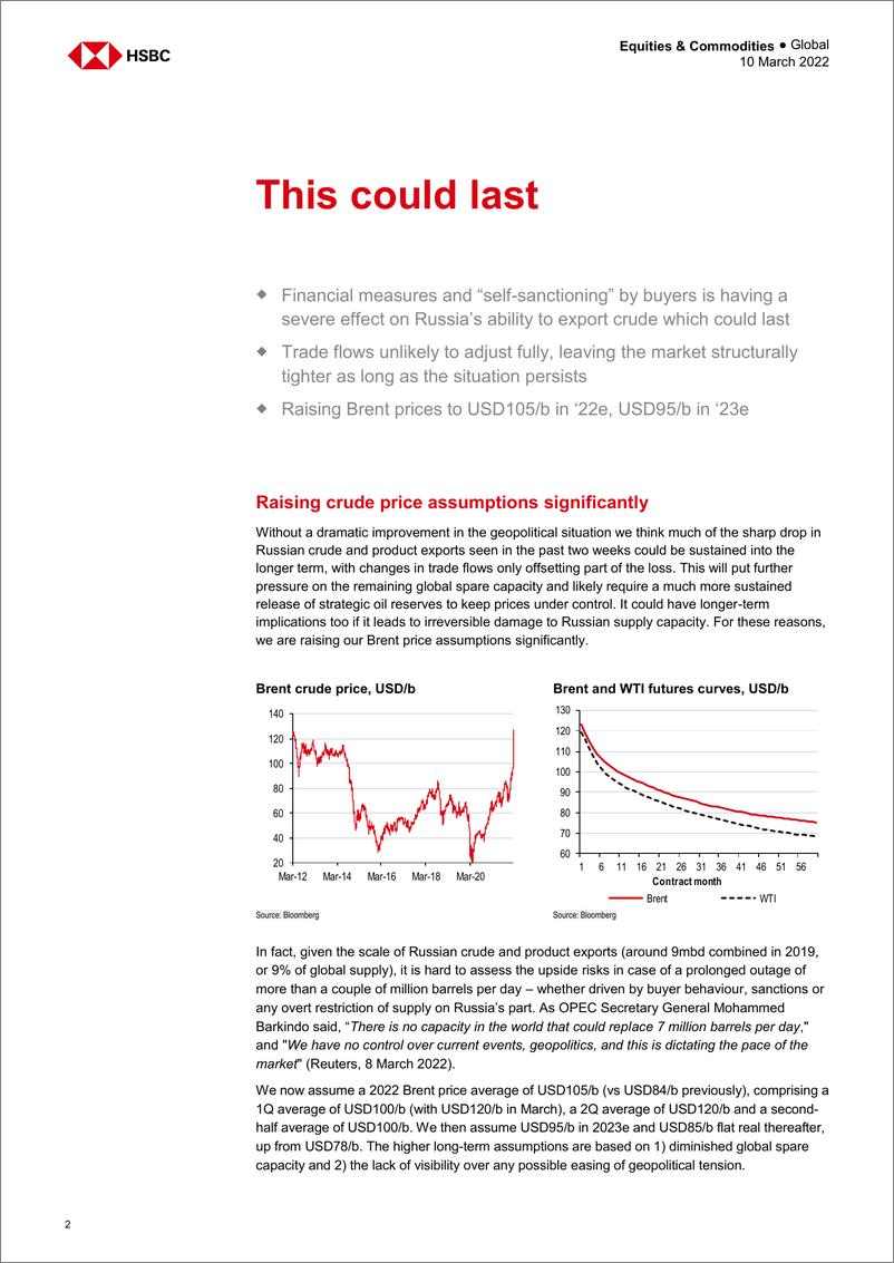 《HSBC-全球石油行业-一个根本性的变化：价格持续上涨-2022.3.10-22页》 - 第3页预览图