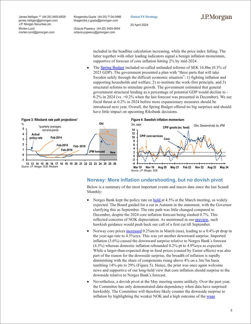 《JPMorgan Econ  FI-Scandi Monthly Outside Influence-107709814》 - 第5页预览图