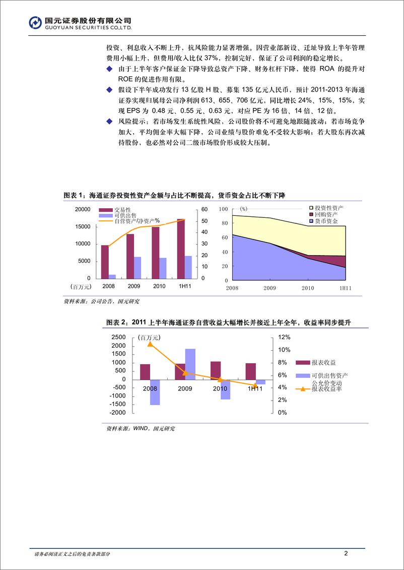 《公司研国元证赖海海通证券(600837)风格转变，效果显20110830》 - 第2页预览图