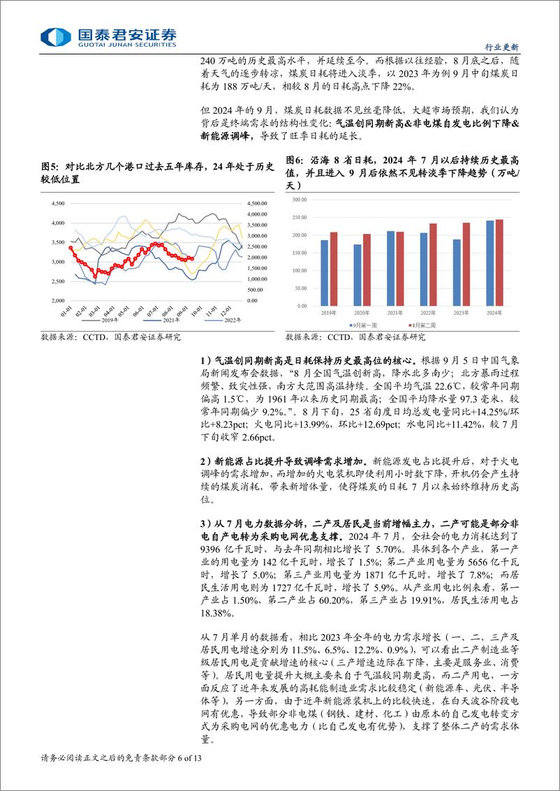 《煤炭行业：再现红利吸引力，煤炭或迎来拐点-240919-国泰君安-13页》 - 第6页预览图