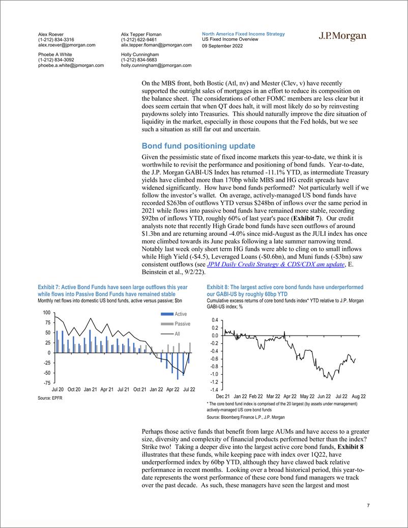 《JPUS Fixed Income Overview An update on bond fund flows and position20220909》 - 第8页预览图