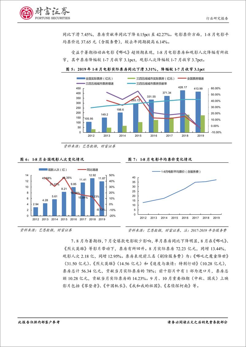 《传媒行业月度报告：中报业绩低迷，出版稳健、游戏改善-20190911-财富证券-13页》 - 第7页预览图