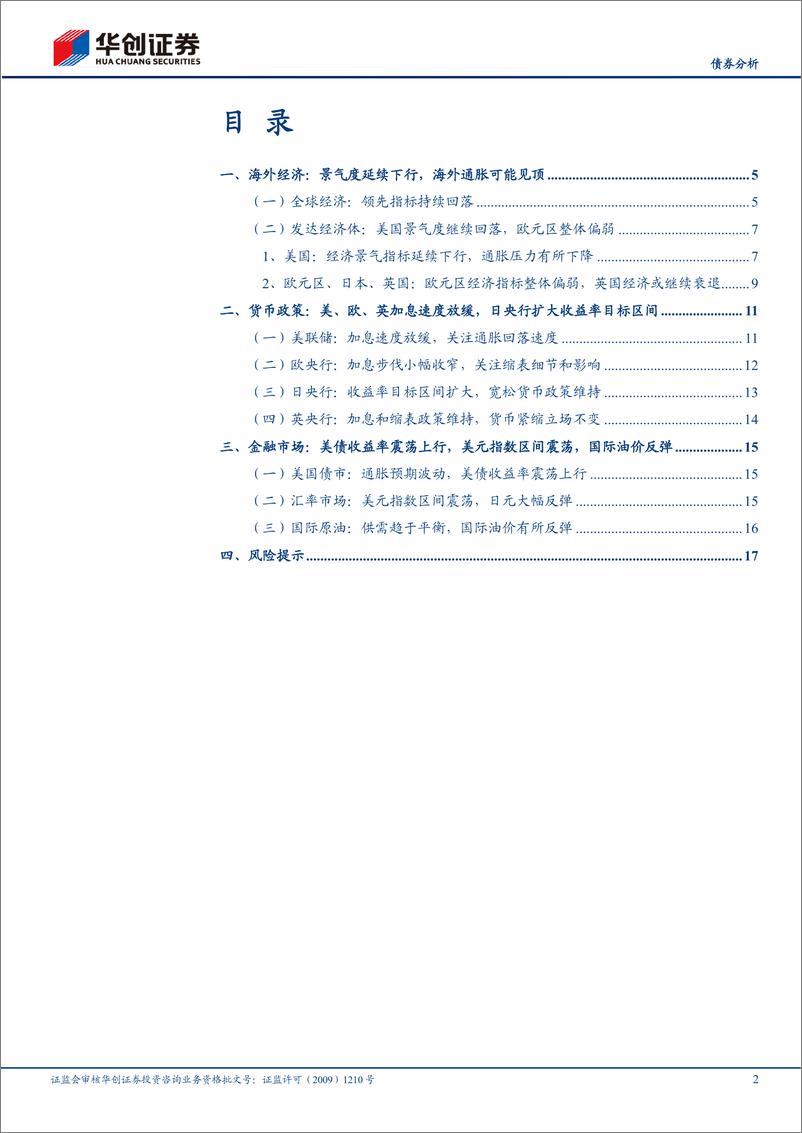 《【债券分析】12月海外月度观察：美国通胀缓慢下降，主要央行加息放缓-20221228-华创证券-20页》 - 第3页预览图