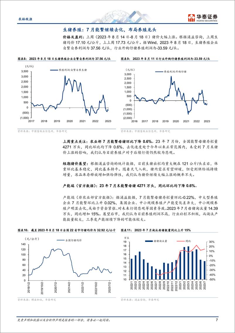 《农林牧渔行业：短期猪价或难涨，亚宠展宠牌百花齐放-20230821-华泰证券-25页》 - 第8页预览图