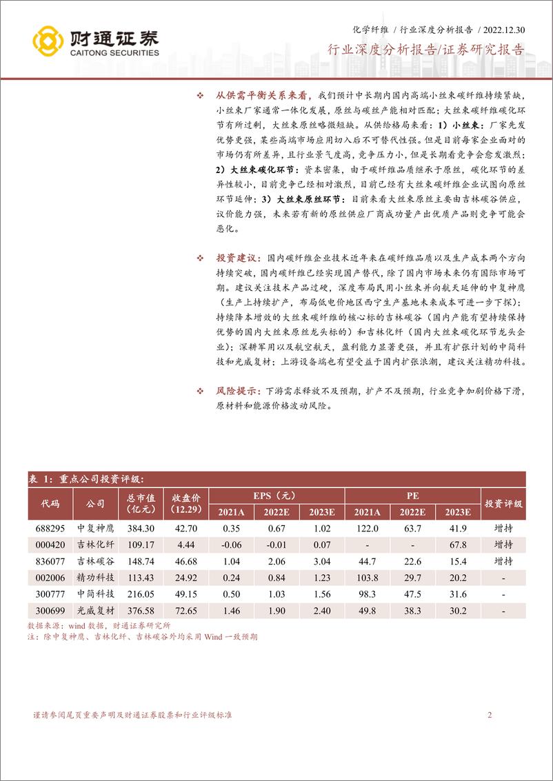 《碳纤维行业系列报供需格局分析：大国之材骐骥一跃，黑金时代未来可图-20221230-财通证券-52页》 - 第3页预览图