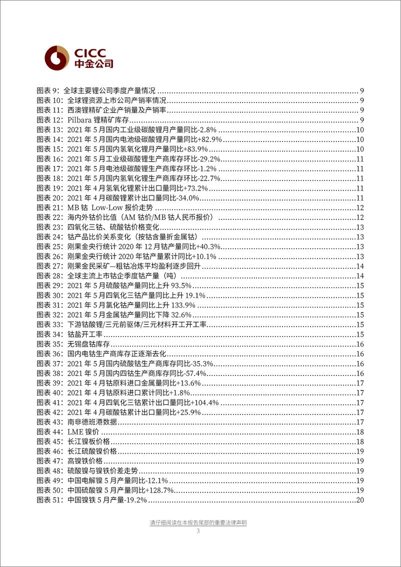 《有色金属行业：资源为王，重视锂业龙头的资源扩张-20210621-中金公司-30页》 - 第3页预览图