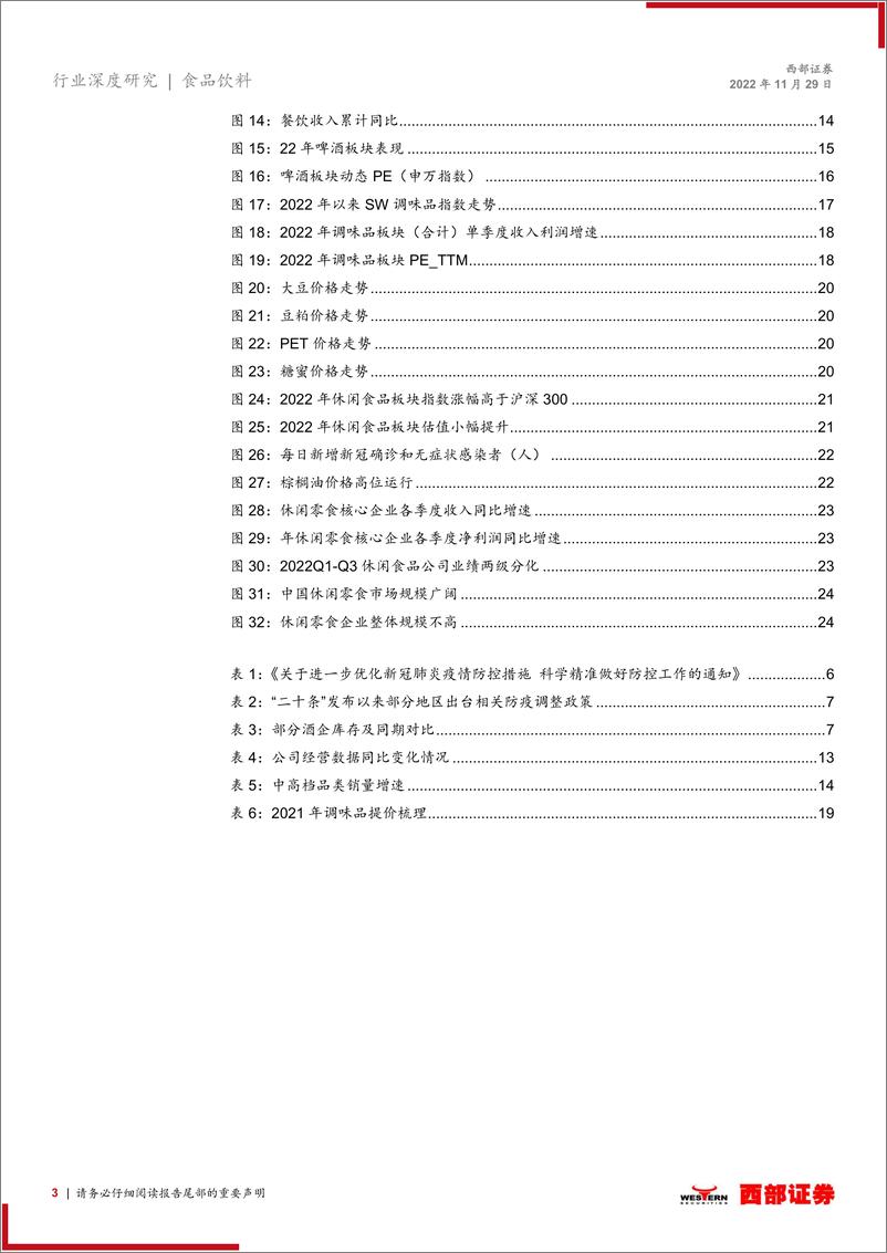 《食品饮料行业2023年度策略：承压开局逐步改善，疫后复苏是最强主线-20221129-西部证券-26页》 - 第4页预览图