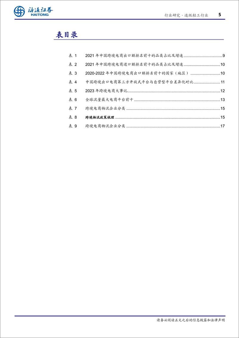 《造纸轻工行业深度报告：跨境电商发展势头正盛，轻工龙头跑出加速度-241205-海通证券-22页》 - 第6页预览图