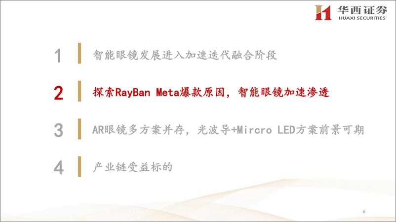 《电子行业：RayBan＋Meta引爆市场，智能眼镜进入加速迭代融合阶段-240826-华西证券-24页》 - 第6页预览图