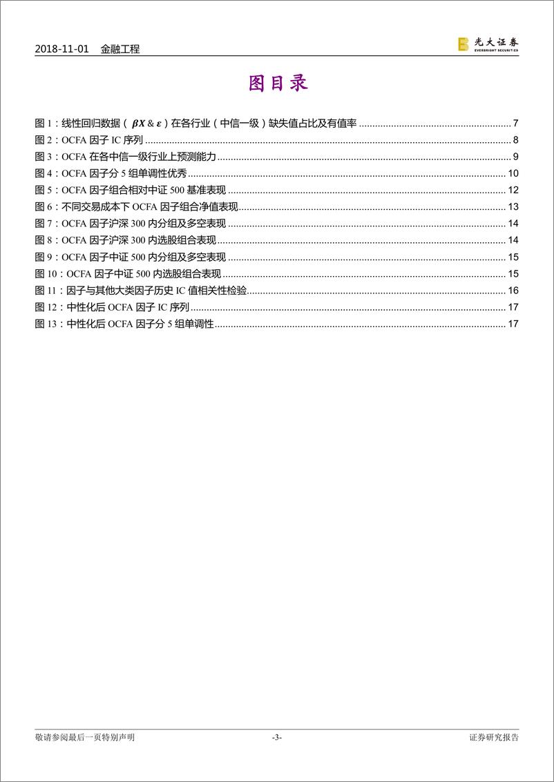 《光大证2018110光大证券多因子系列报告之十六：创新基本面因子，捕捉产能利用率中的讯号》 - 第3页预览图
