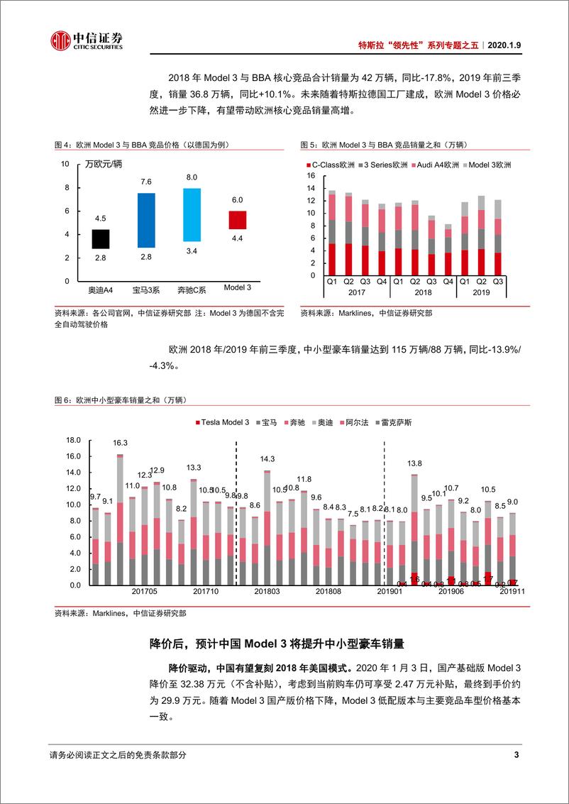 《新能源汽车行业特斯拉”领先性“系列专题之五：Model3，供给创造需求，豪华品牌扩容-20200109-中信证券-12页》 - 第8页预览图