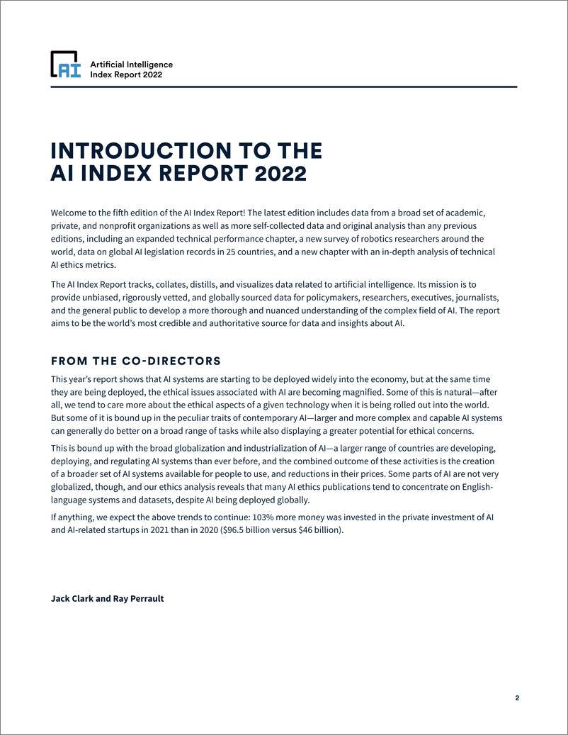 《斯坦福大学：2022年人工智能指数报告》 - 第2页预览图