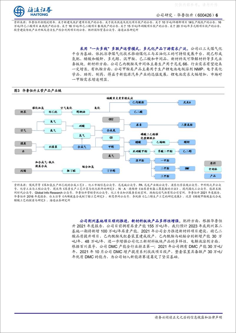 《海通证券-华鲁恒升(600426)多业联产降本增效，荆州项目扬帆起航-230327》 - 第6页预览图