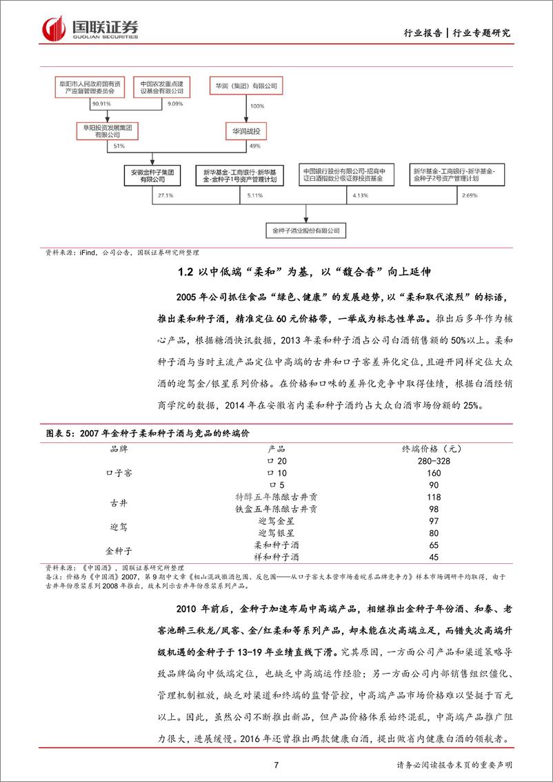 《食品饮料行业白酒专题报告：国企改革视角看华润助力金种子酒破局-20221205-国联证券-37页》 - 第8页预览图