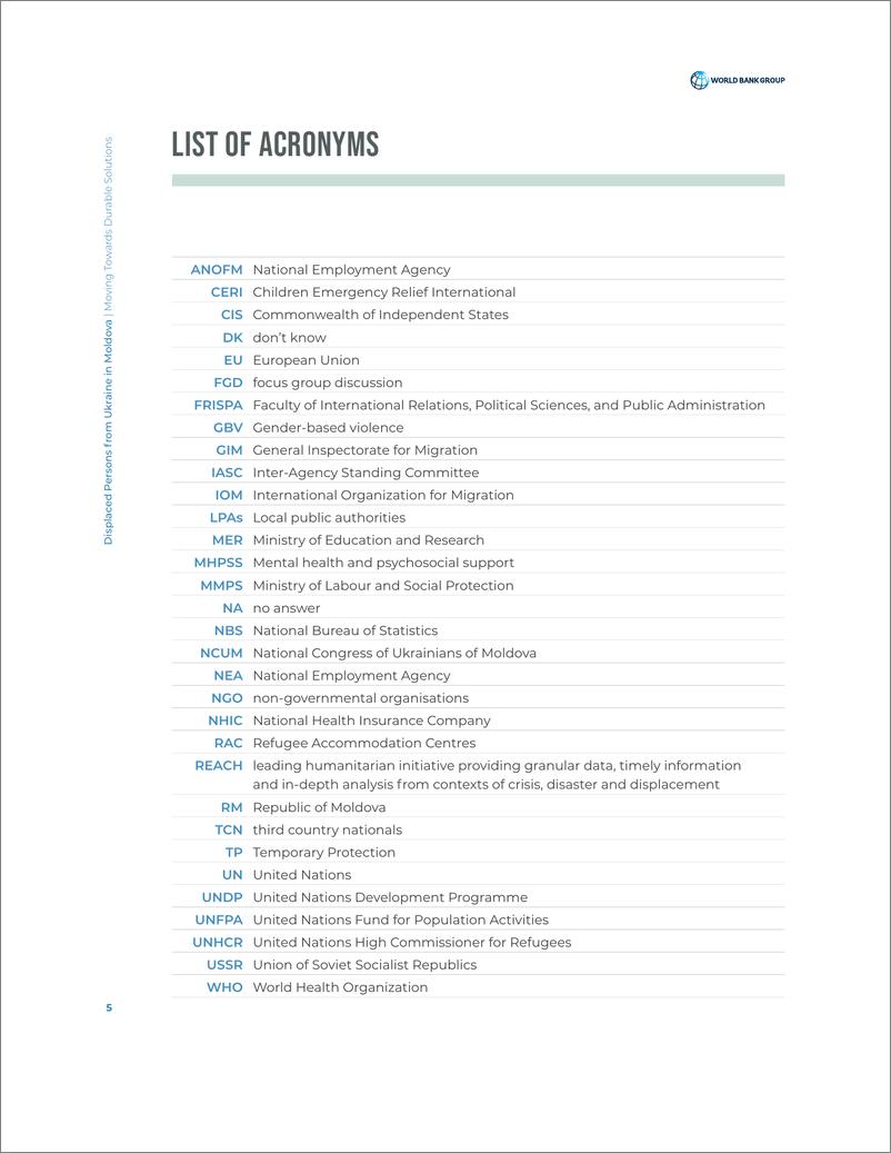 《世界银行-摩尔多瓦乌克兰流离失所者：迈向持久解决方案（英）-2024-79页》 - 第5页预览图