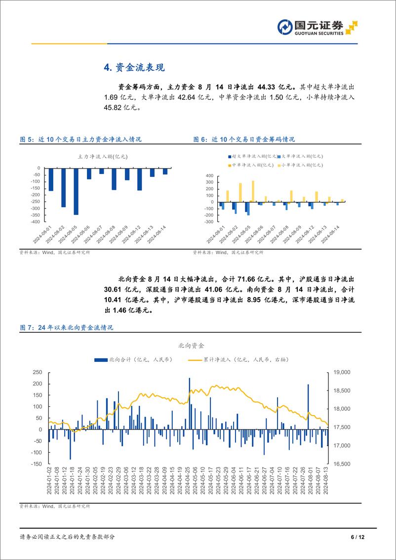 《市场复盘：三大指数震荡走低，市场延续低量-240814-国元证券-12页》 - 第6页预览图