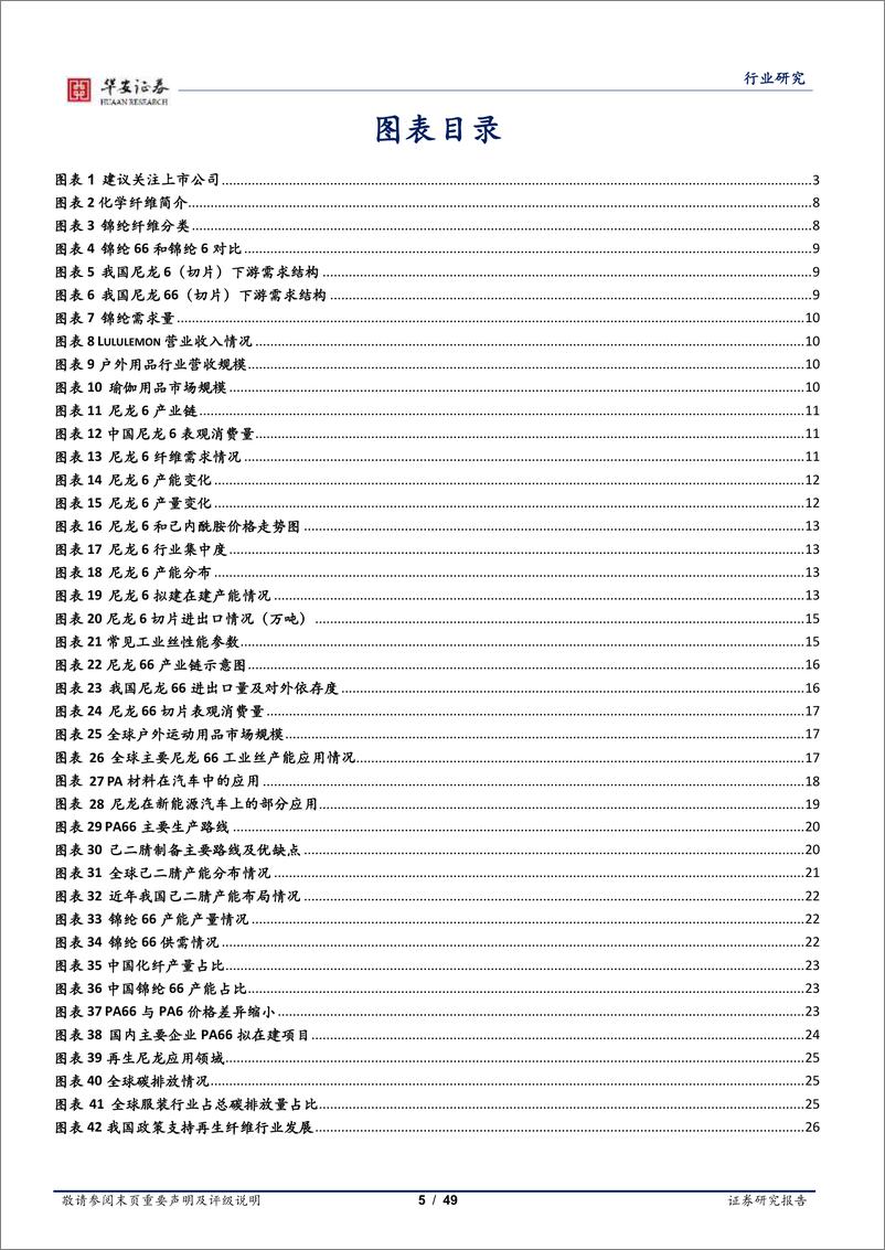 《基础化工行业锦纶深度报告：消费升级带动需求增长，原材料国产化促进产能释放-240709-华安证券-49页》 - 第5页预览图