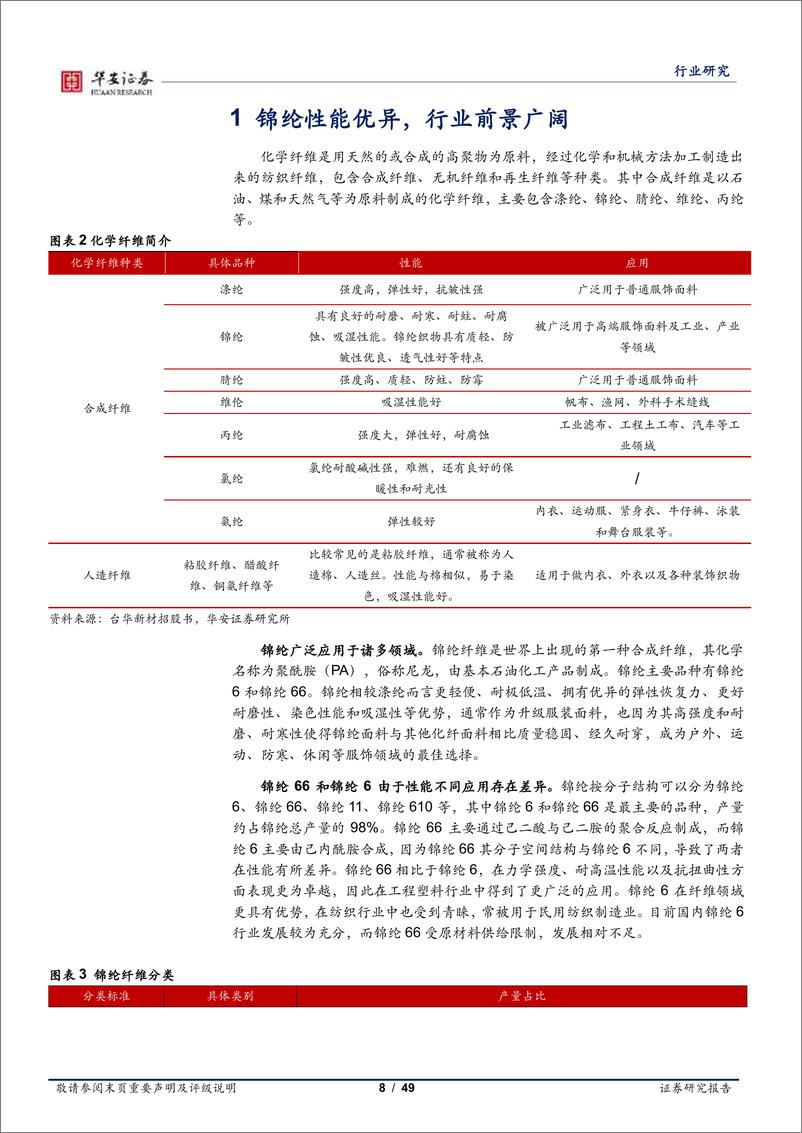 《基础化工行业锦纶深度报告：消费升级带动需求增长，原材料国产化促进产能释放-240709-华安证券-49页》 - 第8页预览图