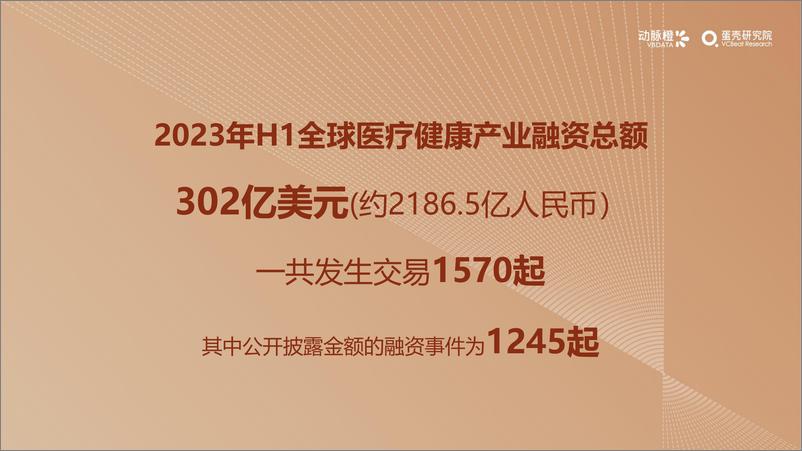 《2023年H1全球医疗健康产业资本报告-动脉橙-32页》 - 第7页预览图