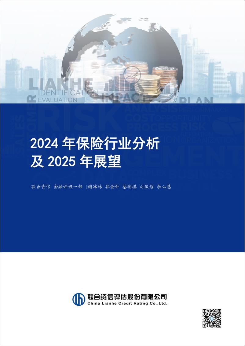 《2024年保险行业分析及2025年展望-241225-联合资信-20页》 - 第1页预览图