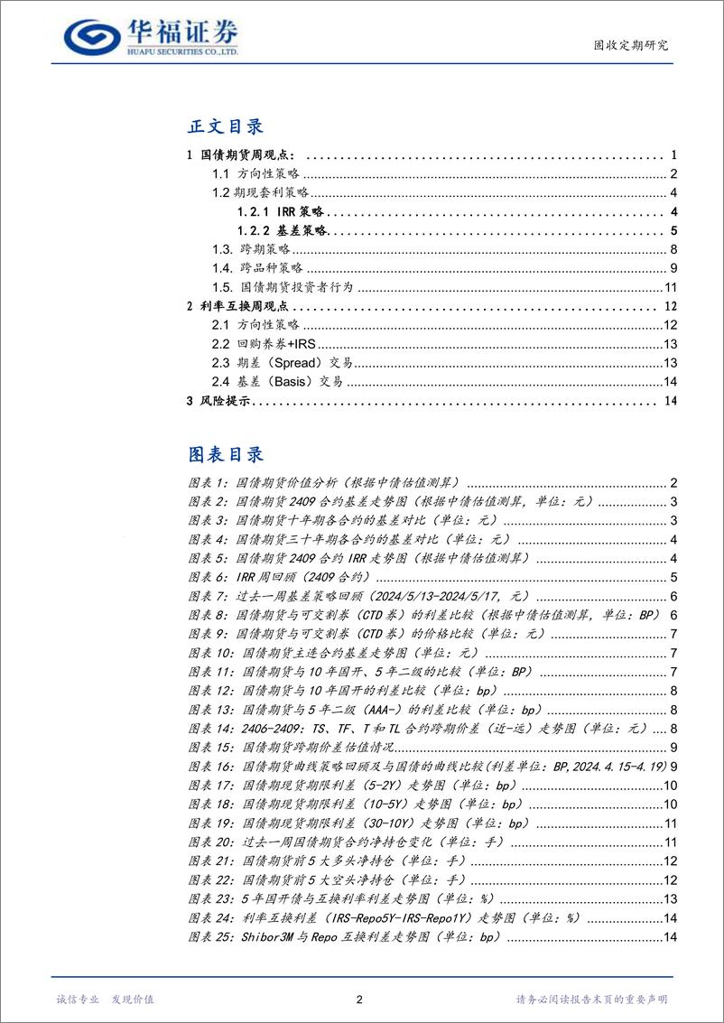 《【华福固收】当前国债期货投资策略-240520-华福证券-17页》 - 第2页预览图