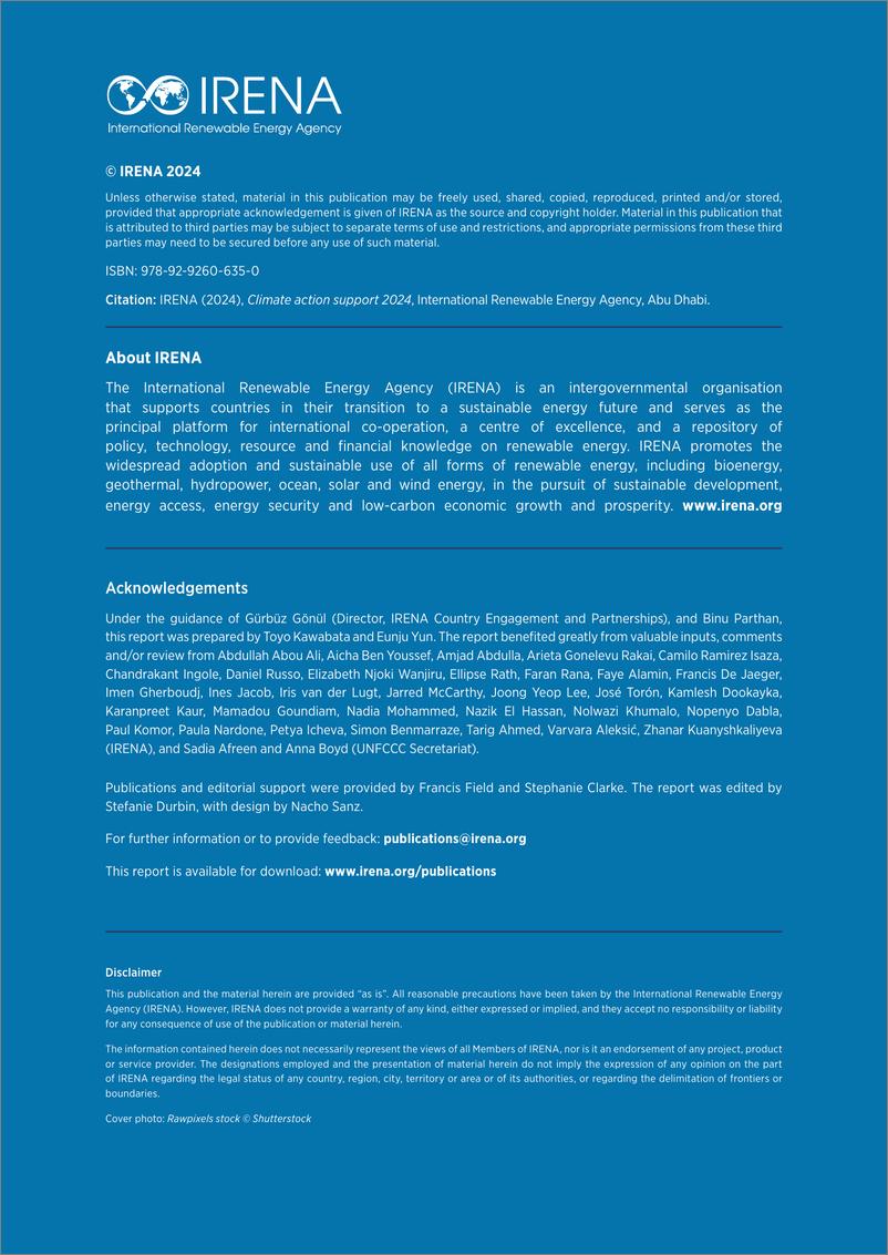 《IRENA-2024年气候行动支持（英）-2024-178页》 - 第2页预览图