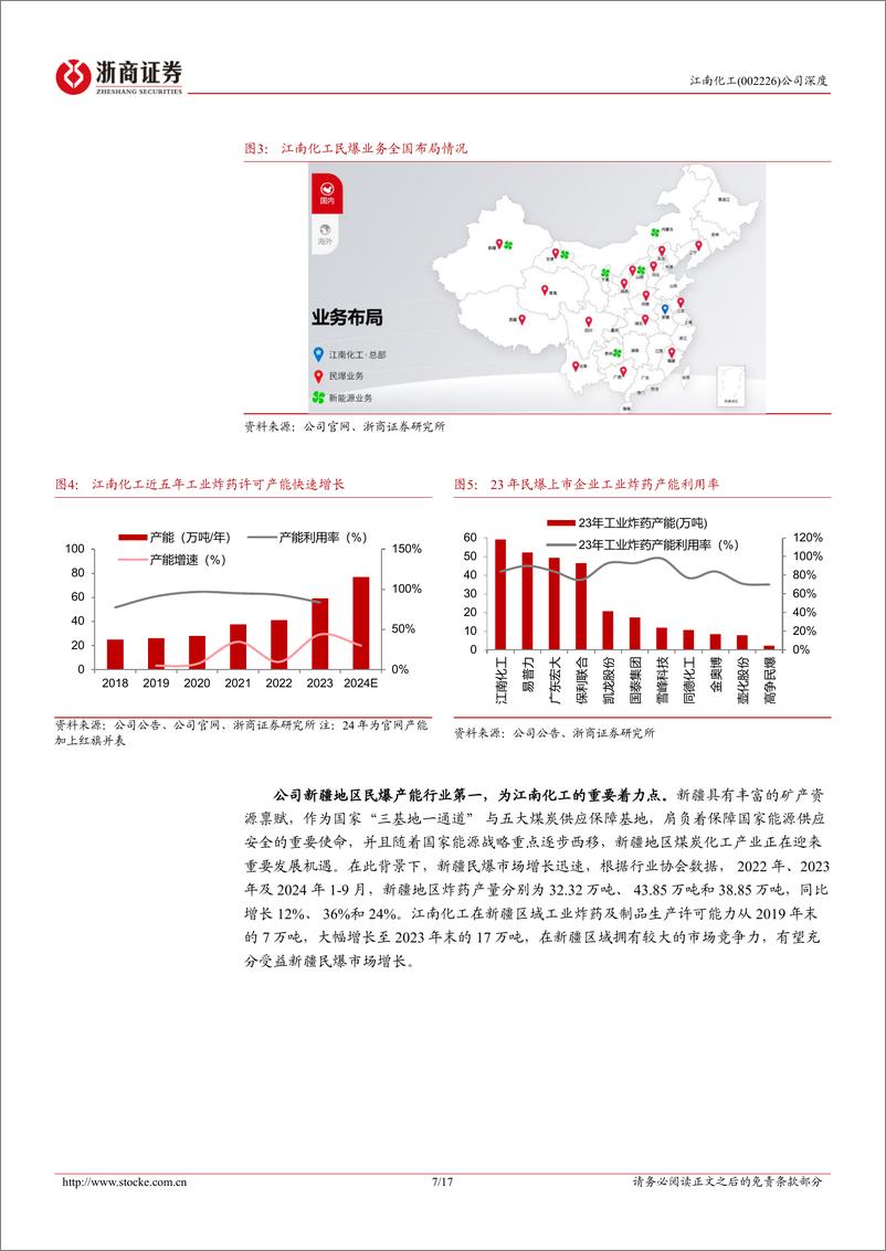 《江南化工(002226)深度报告：收购整合加速兑现，民爆龙头价值重估-241111-浙商证券-17页》 - 第7页预览图