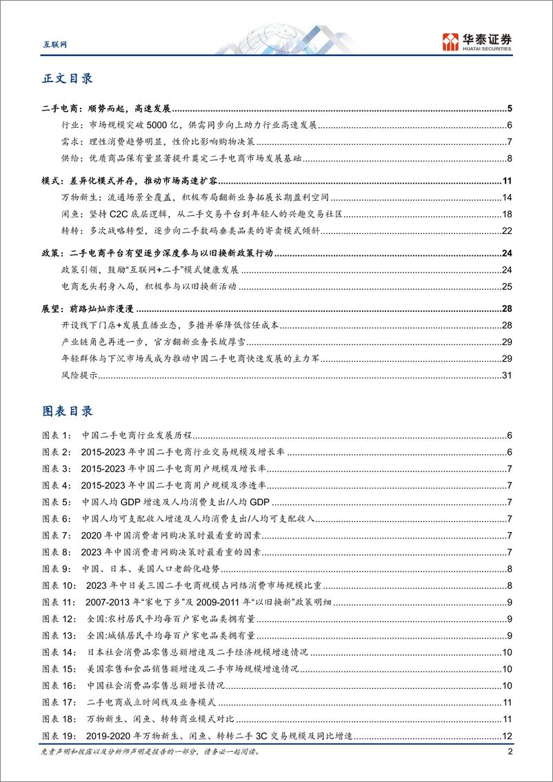 《互联网行业专题研究，二手电商：前路漫漫亦灿灿-240713-华泰证券-34页》 - 第2页预览图