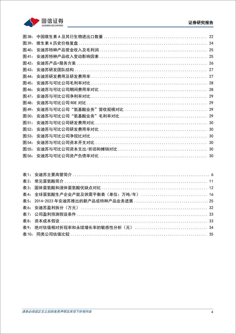 《安迪苏(600299)全球领先的动物营养添加剂供应商-241220-国信证券-40页》 - 第4页预览图