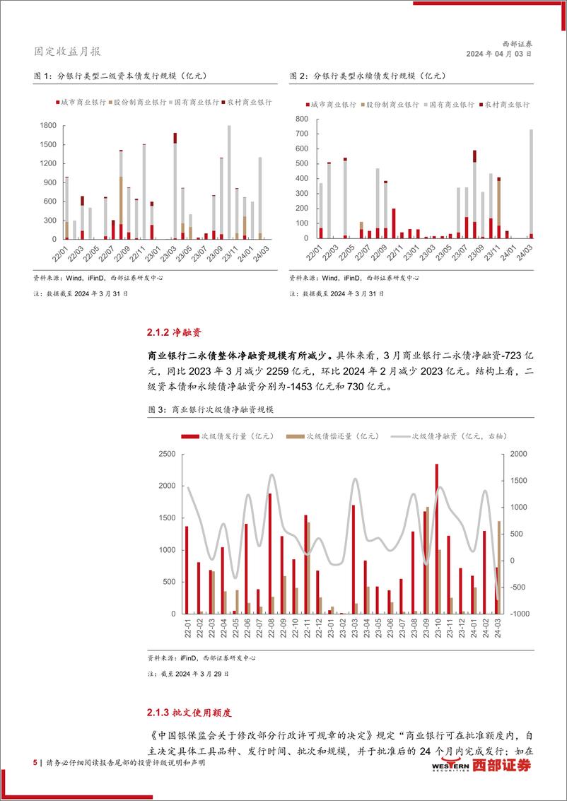 《资本补充工具3月报：适度下沉城农商行二永债-240403-西部证券-17页》 - 第5页预览图