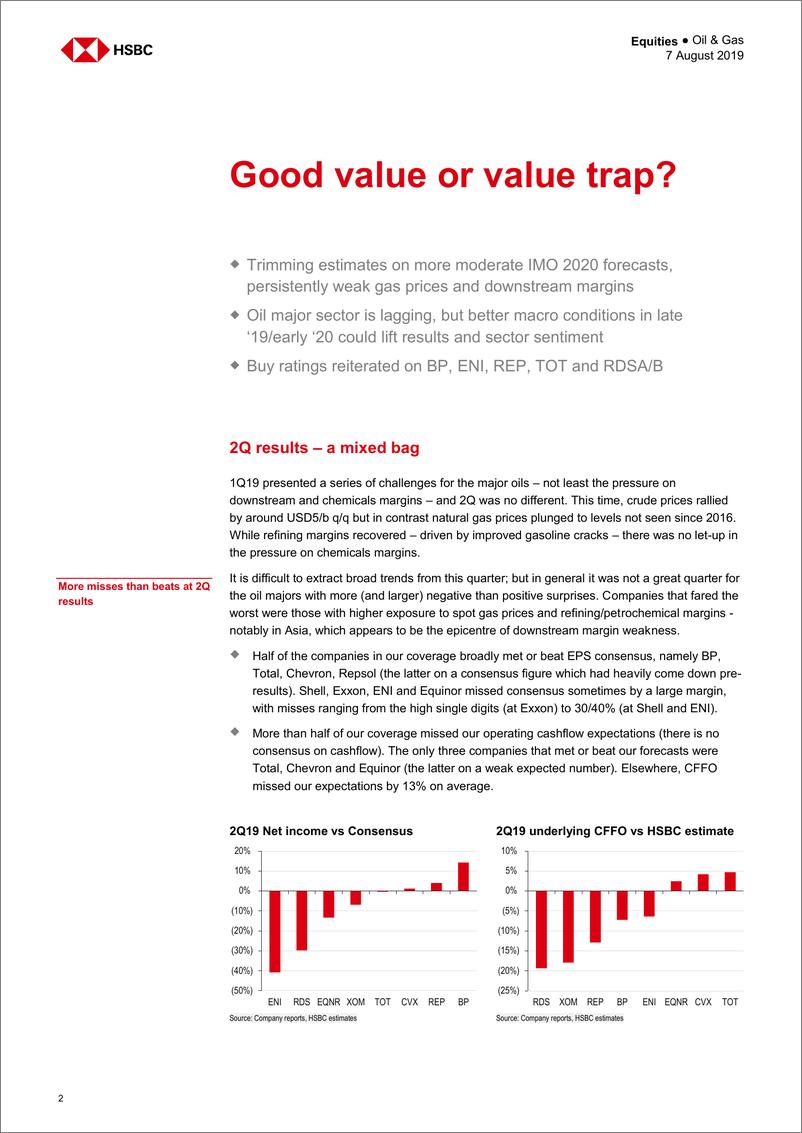 《汇丰银行-全球-石油与天然气行业-全球整装油：价值还是价值陷阱？-2019.8.7-45页》 - 第3页预览图