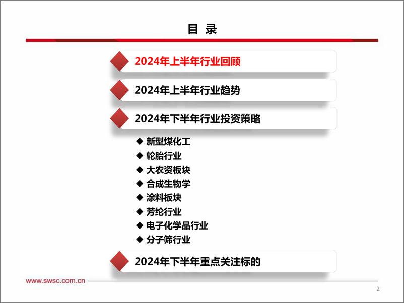 《化工行业2024年中期投资策略：拥抱低估龙头-240706-西南证券-57页》 - 第3页预览图