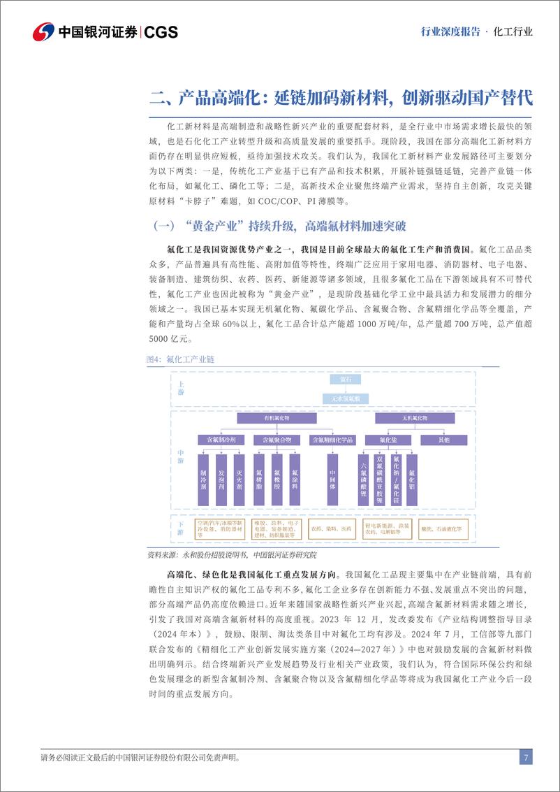 《化工行业转型升级研究专题：国民经济支柱性产业，转型升级持续推进-241219-银河证券-23页》 - 第7页预览图