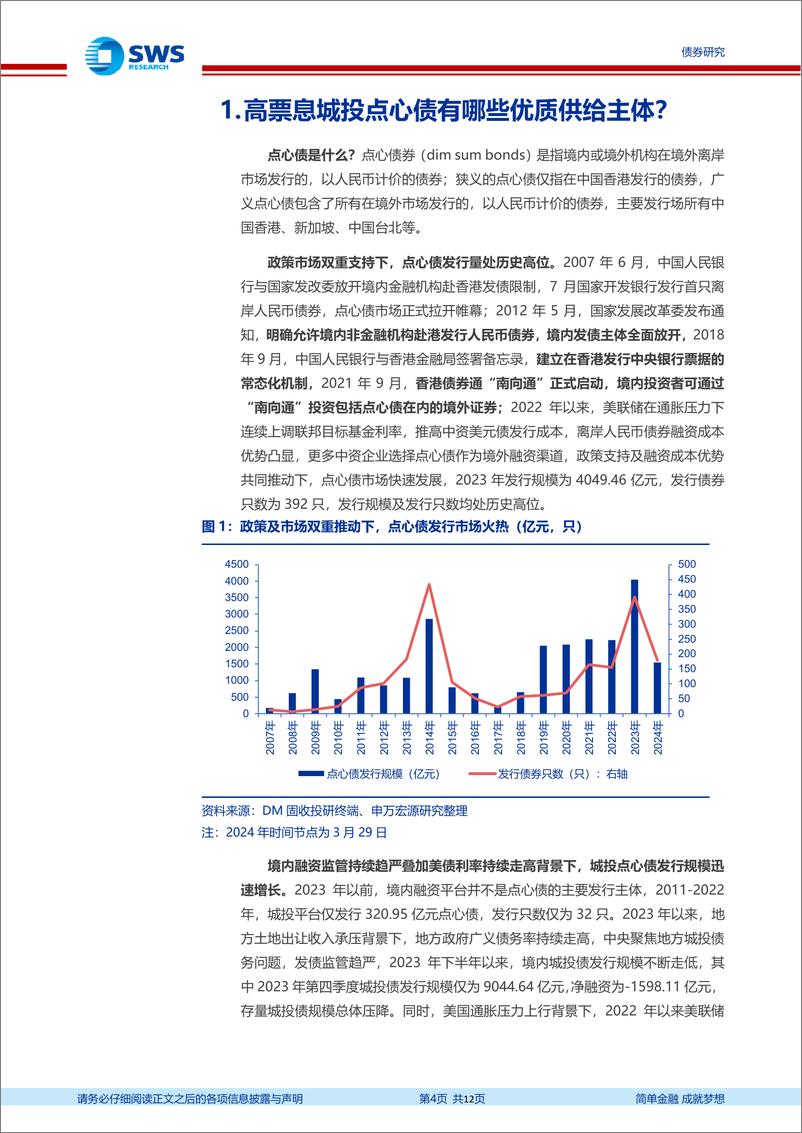 《信用与产品月报：高票息城投点心债有哪些优质供给主体？-240331-申万宏源-12页》 - 第4页预览图