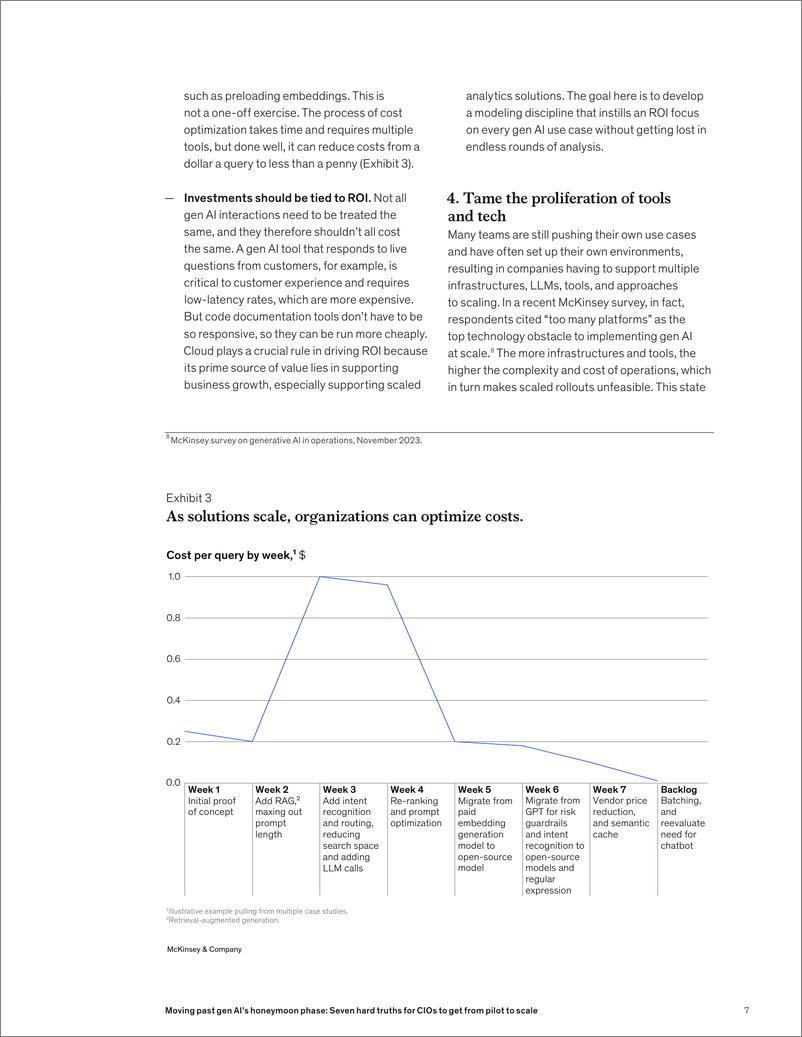 《麦肯锡-走过新一代人工智能的蜜月期：首席信息官从试点到规模的七个硬道理（英）-2024.5-10页》 - 第7页预览图