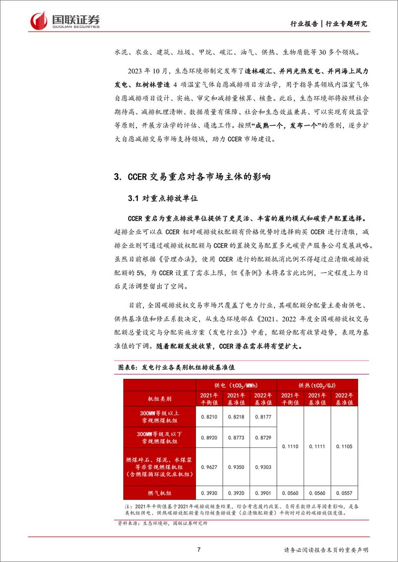 《环保行业前瞻研究：CCER市场正式重启，趋势与影响-240620-国联证券-10页》 - 第7页预览图