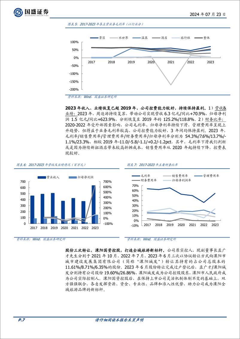 《天目湖(603136)一站式旅游模式的实践者，持续改进延展创新-240723-国盛证券-21页》 - 第7页预览图