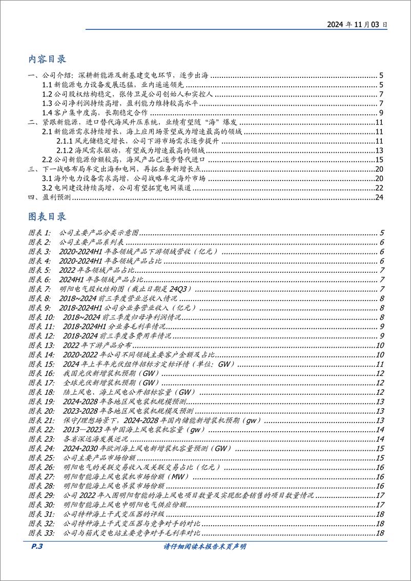 《明阳电气(301291)深耕新能源变电，海风起量，并牟定出海及电网-241103-国盛证券-26页》 - 第3页预览图