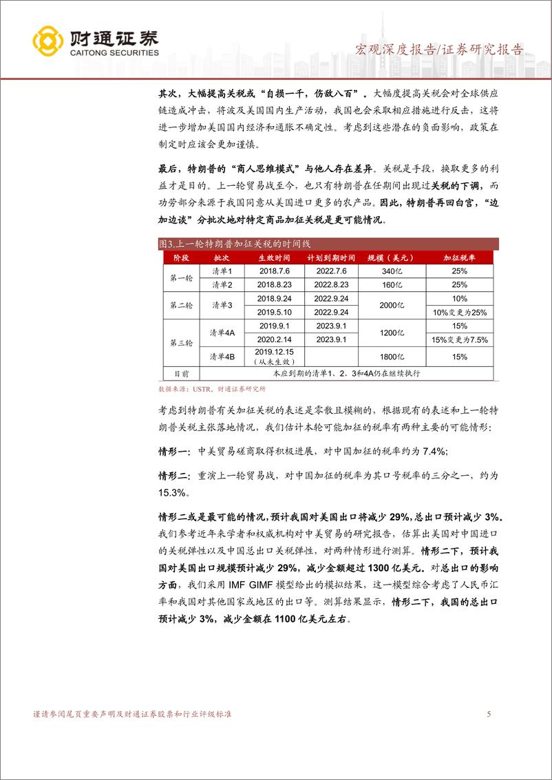 《美国大选深度观察系列之五：贸易制裁如何拖累出口？-241107-财通证券-19页》 - 第5页预览图