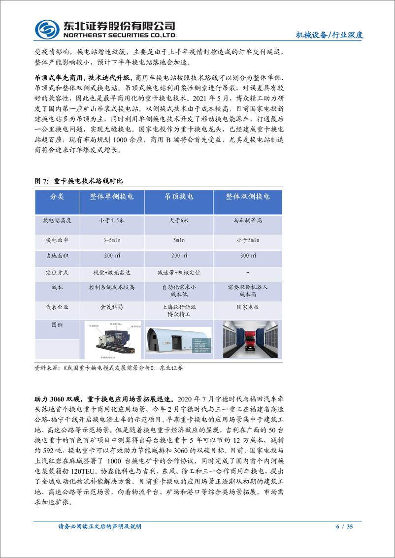 《机械设备行业换电站模式研究：新能源新赛道，换电风口再起-20220826-东北证券-35》 - 第7页预览图