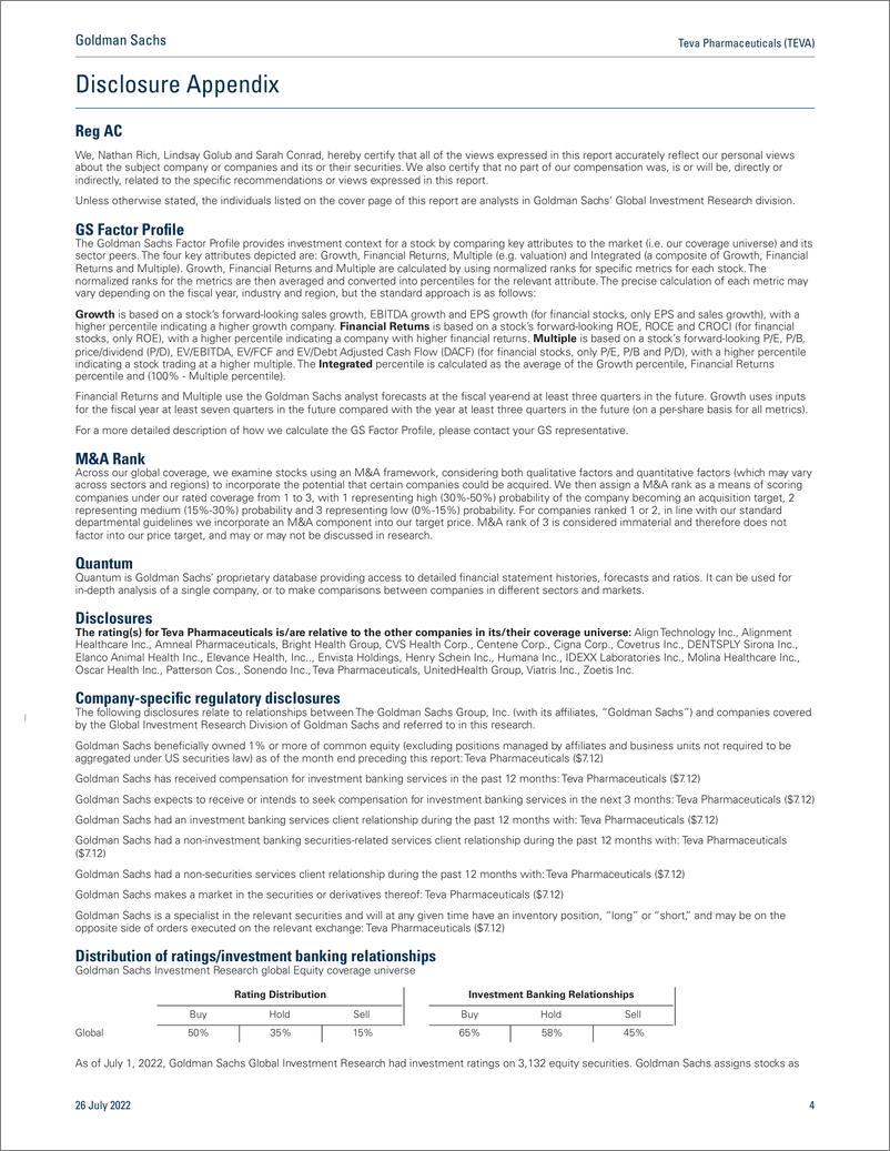 《Teva Pharmaceuticals (TEVA First Tak Opioid settlement agreement consistent with our expected range, new LT targets to come(1)》 - 第5页预览图